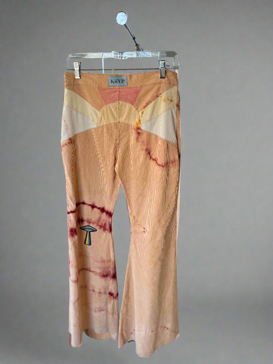 Sunshine Courduroy Bellbottom with Vintage Patches