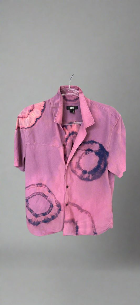 Pink Paige Denim Button Down Camper