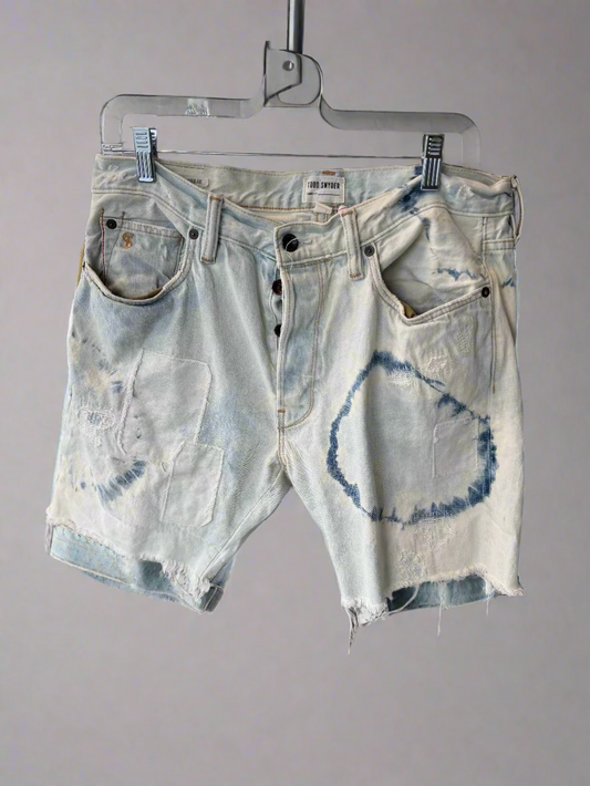 Todd Snyder Patchwork Denim Shorts