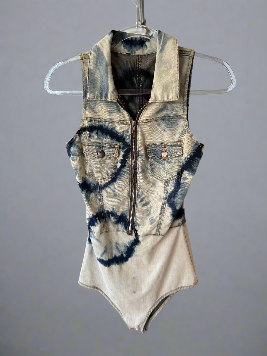 Women's Bodysuit - Tank with front zipper