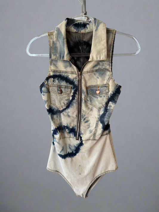Women's Bodysuit - Tank with front zipper